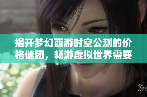 揭开梦幻西游时空公测的价格谜团，畅游虚拟世界需要花费多少