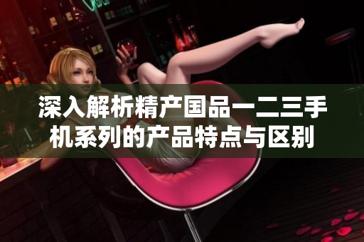 深入解析精产国品一二三手机系列的产品特点与区别