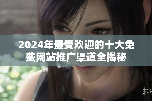 2024年最受欢迎的十大免费网站推广渠道全揭秘