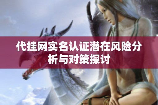 代挂网实名认证潜在风险分析与对策探讨