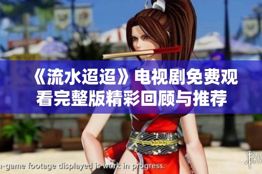 《流水迢迢》电视剧免费观看完整版精彩回顾与推荐