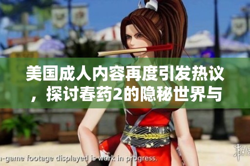 美国成人内容再度引发热议，探讨春药2的隐秘世界与文化影响