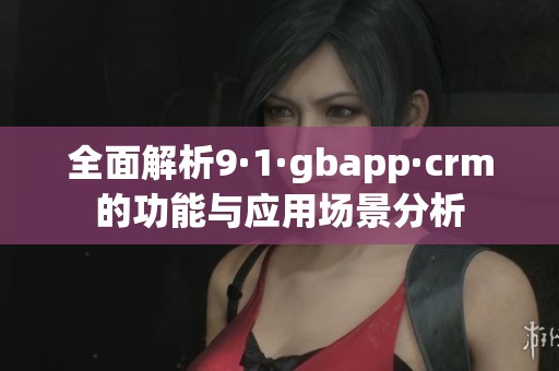 全面解析9·1·gbapp·crm的功能与应用场景分析