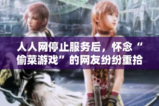 人人网停止服务后，怀念“偷菜游戏”的网友纷纷重拾旧时光