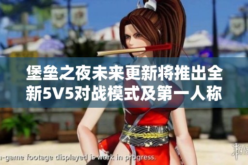 堡垒之夜未来更新将推出全新5V5对战模式及第一人称视角玩法