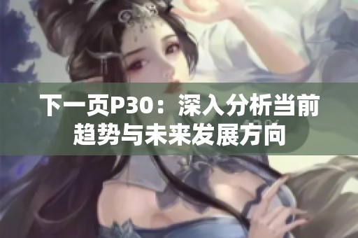 下一页P30：深入分析当前趋势与未来发展方向