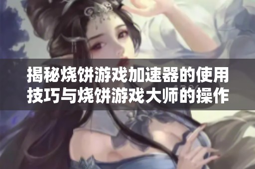 揭秘烧饼游戏加速器的使用技巧与烧饼游戏大师的操作方法
