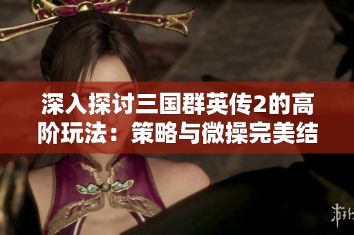 深入探讨三国群英传2的高阶玩法：策略与微操完美结合的极致体验