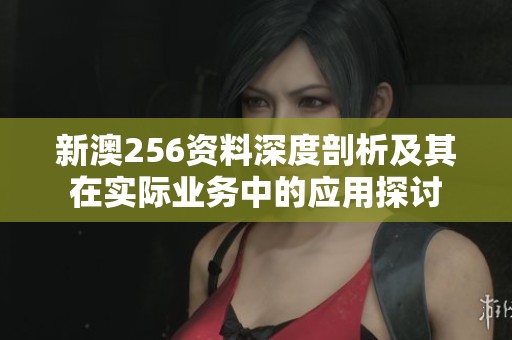 新澳256资料深度剖析及其在实际业务中的应用探讨