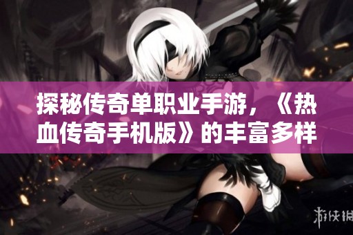 探秘传奇单职业手游，《热血传奇手机版》的丰富多样玩法全解析