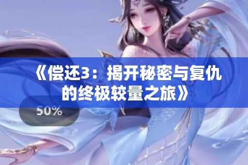 《偿还3：揭开秘密与复仇的终极较量之旅》