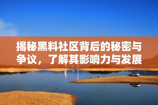 揭秘黑料社区背后的秘密与争议，了解其影响力与发展历程