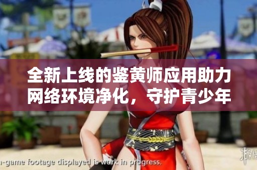 全新上线的鉴黄师应用助力网络环境净化，守护青少年健康成长