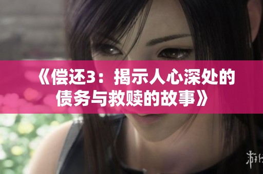 《偿还3：揭示人心深处的债务与救赎的故事》