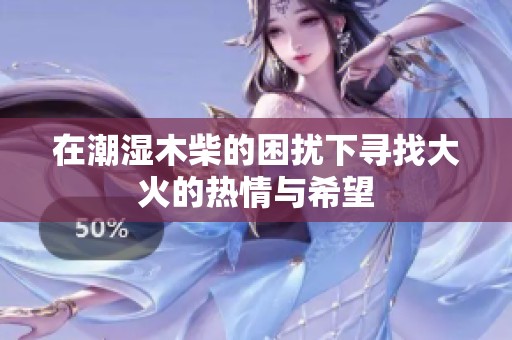 在潮湿木柴的困扰下寻找大火的热情与希望